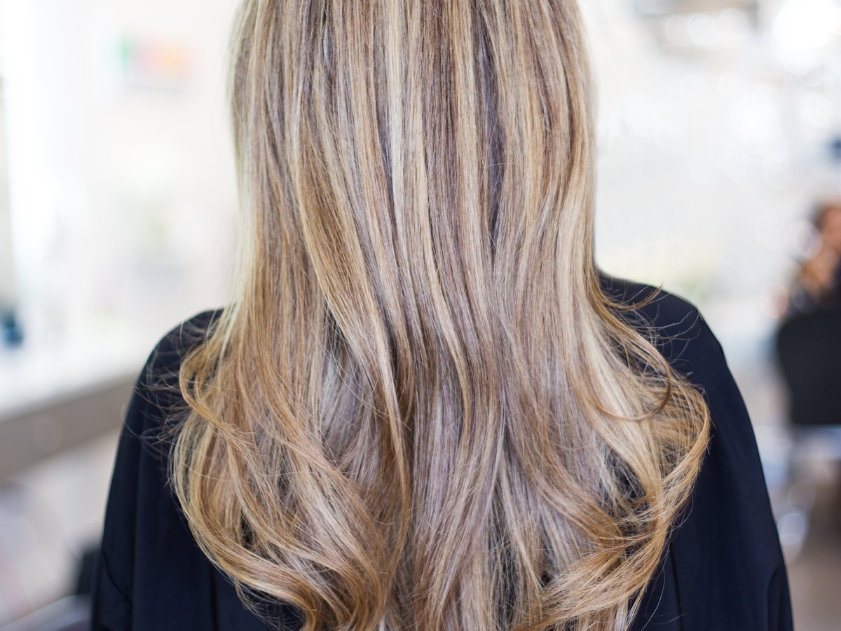 Fresh balayage colour and styling