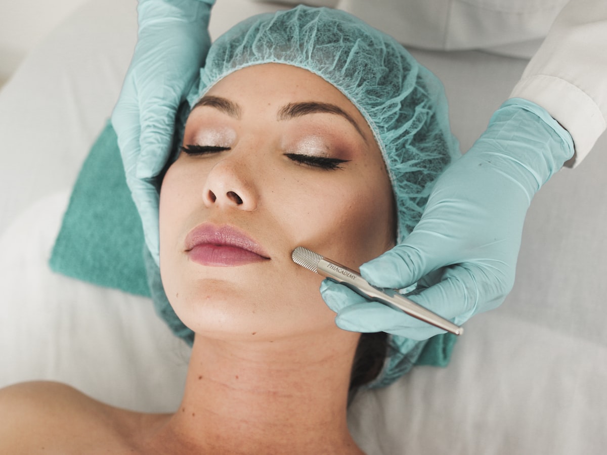 A facial treatment